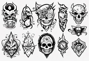 cartoon tattoo idea