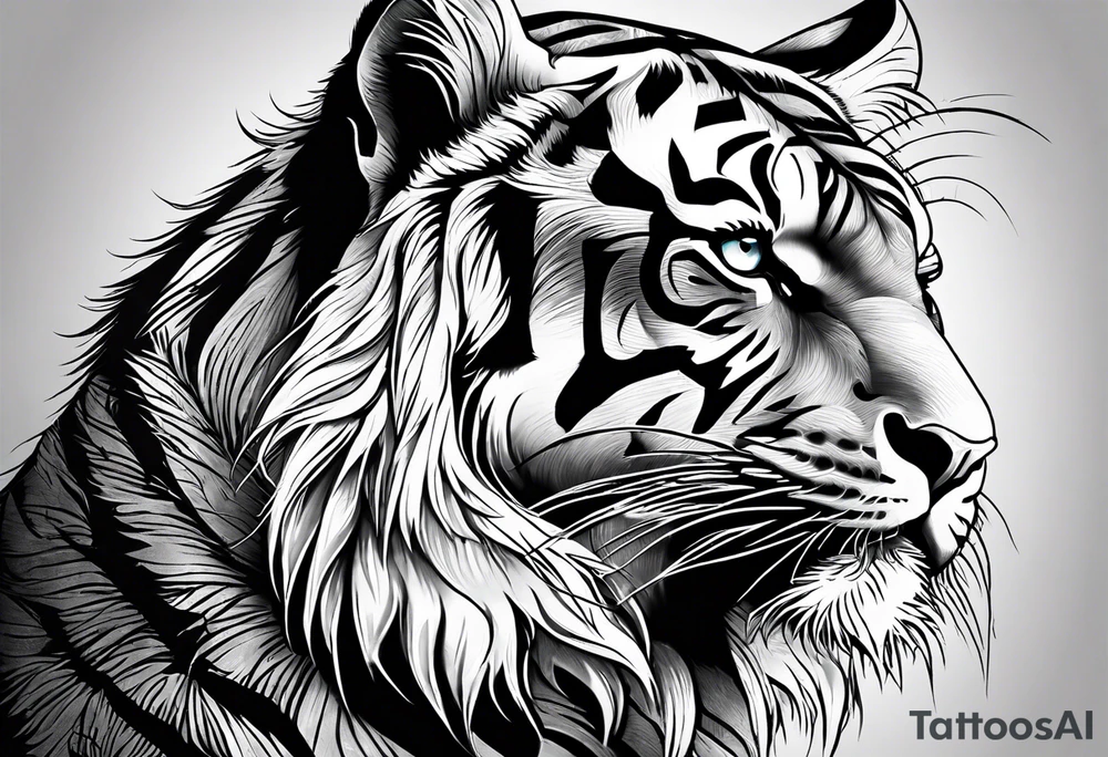 Тигр с тигренком tattoo idea
