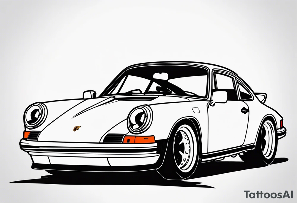 Porsche 911 tattoo idea