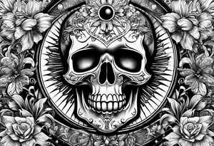 The words Memento Mori, With a time skip in the middle of it tattoo idea