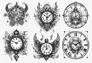 Asternomical clock tattoo idea
