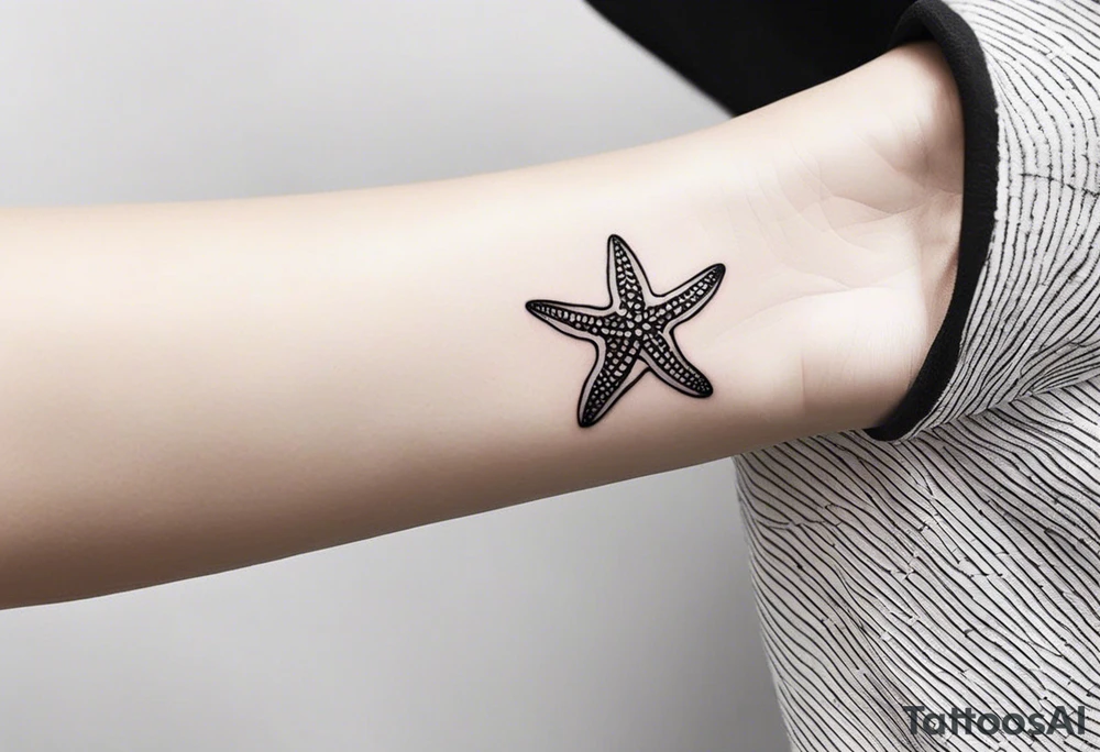 Dainty Shell/starfish wrist tattoo tattoo idea
