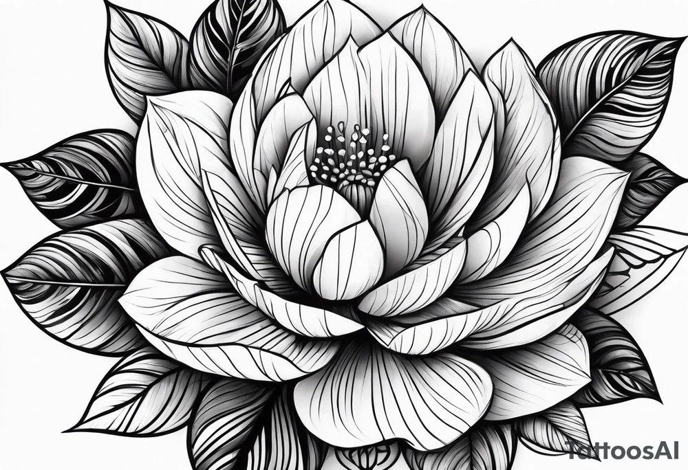 Cool flower. tattoo idea
