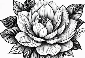 Cool flower. tattoo idea
