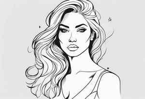 strong woman tattoo idea