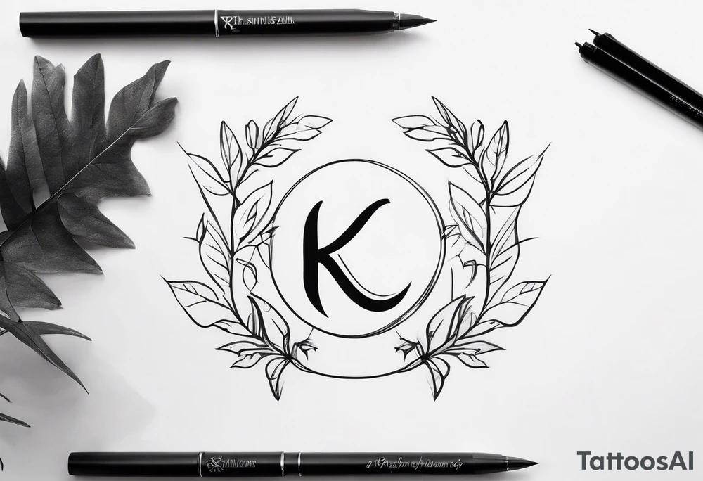 Initials KPL tattoo idea