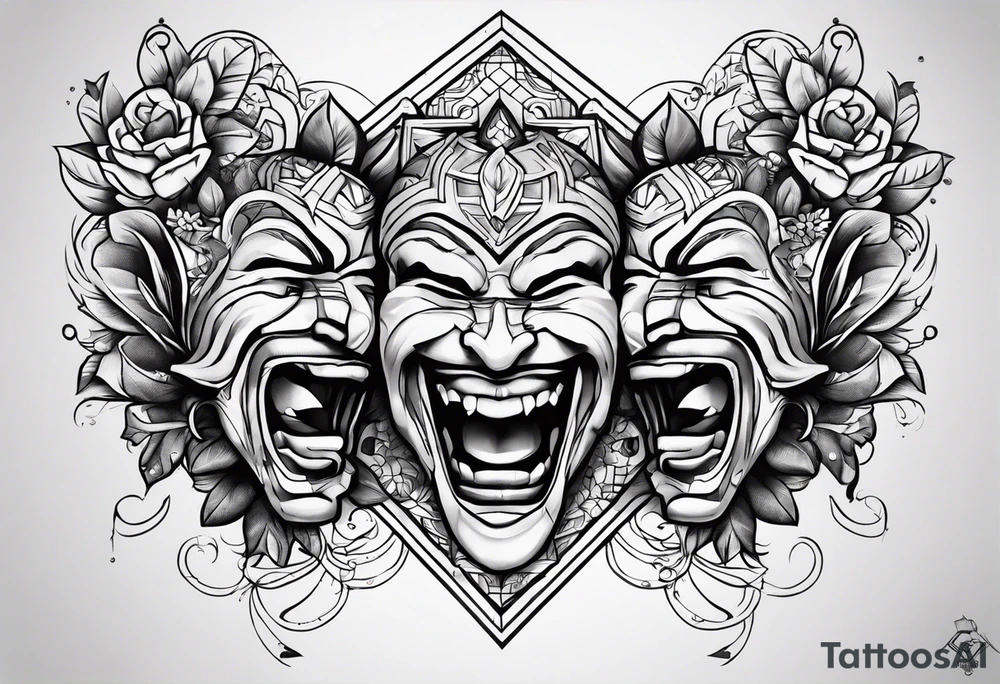Laugh now cry later tattoo idea