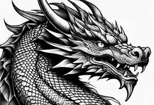 Dragon head tattoo idea