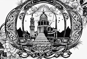 Life's a journey tattoo idea