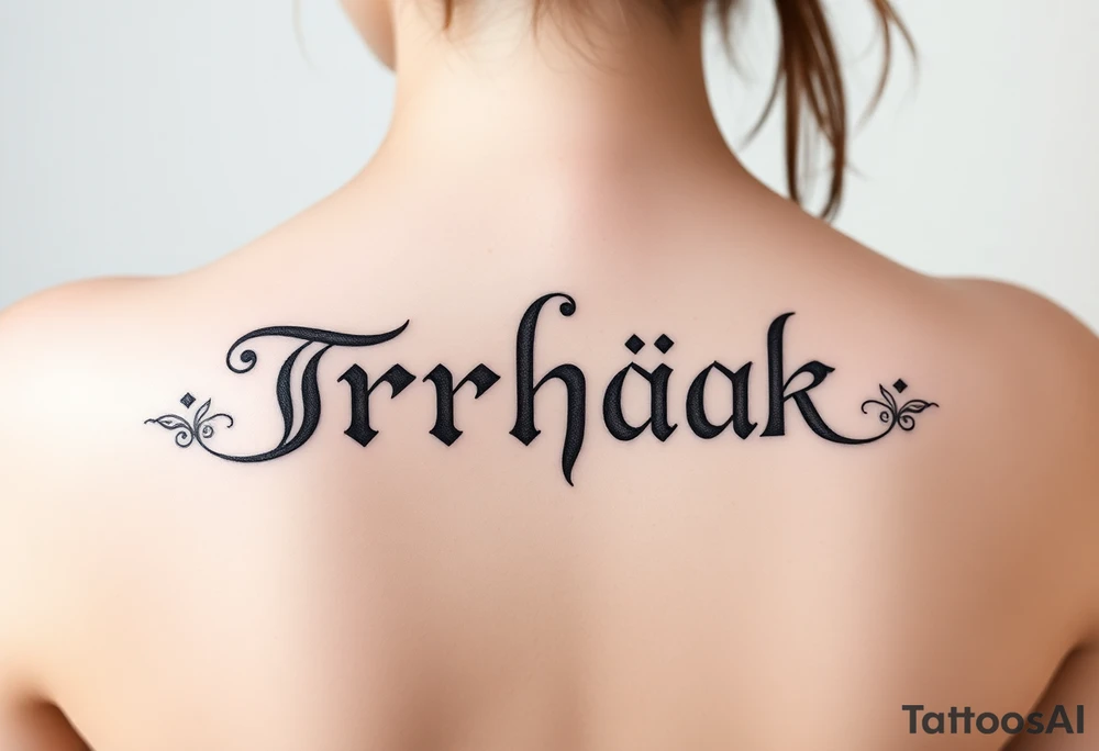 Trhák Text tattoo idea