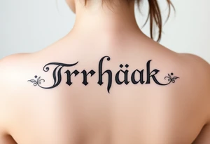 Trhák Text tattoo idea