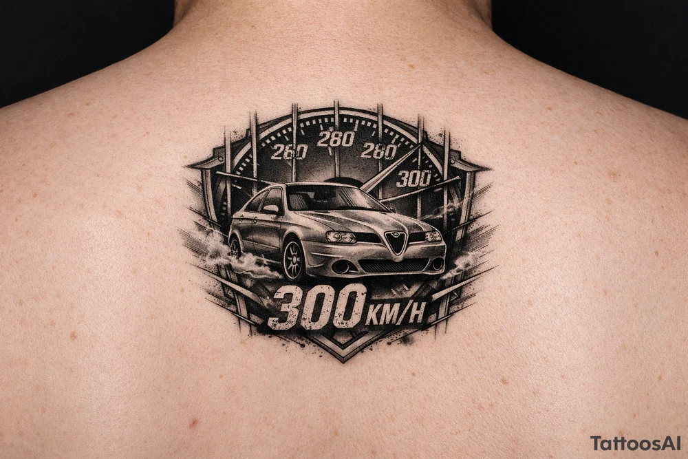 Alfa romeo 156 gta
cager 300 kmh tatto for leg tattoo idea