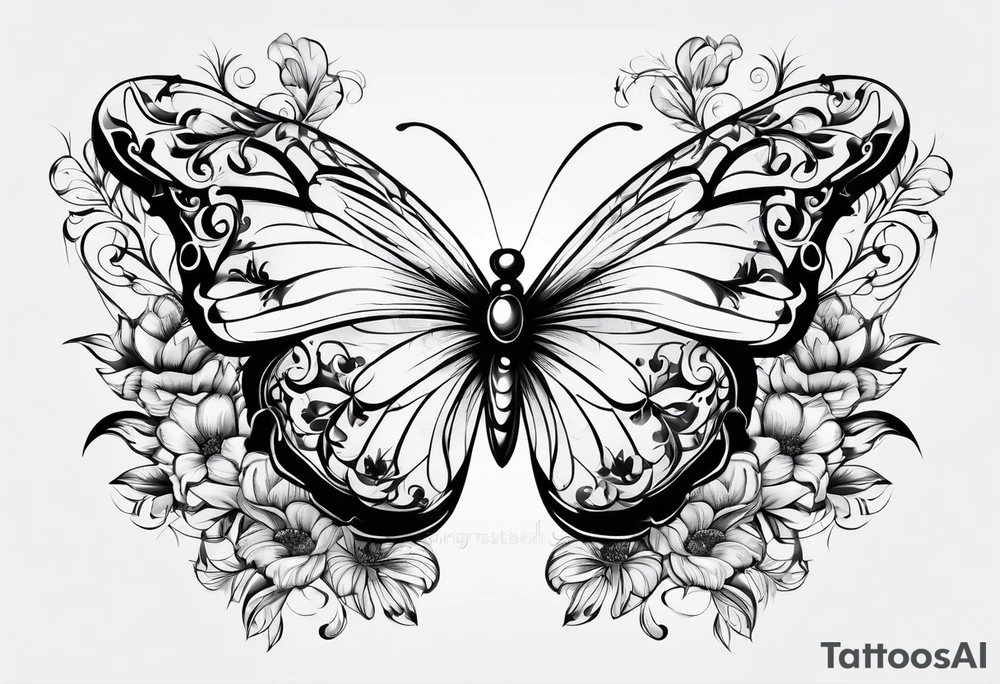 Butterflies tattoo idea