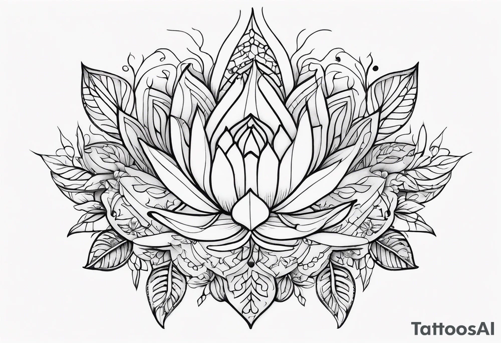 Tatuagem femina sem animais ou plantas na região da virilha tattoo idea