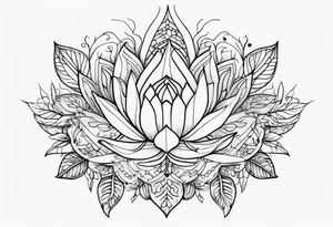 Tatuagem femina sem animais ou plantas na região da virilha tattoo idea