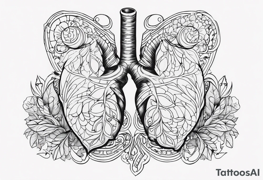 Lung and father tattoo idea