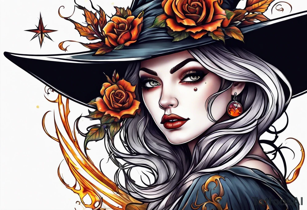 Witch tattoo idea