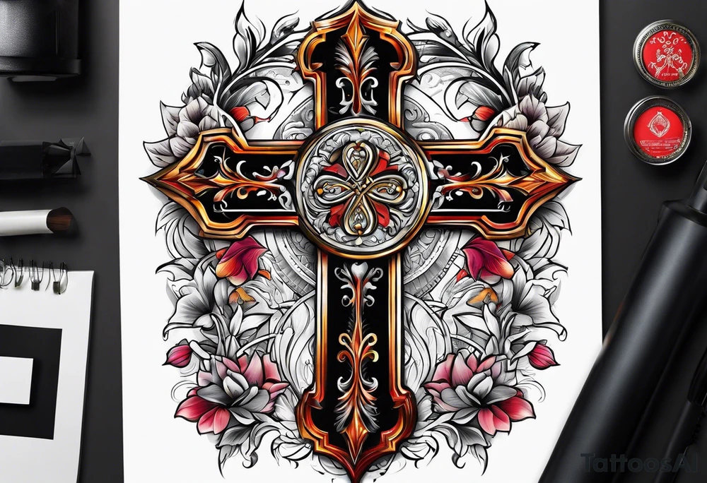 A cross tattoo idea