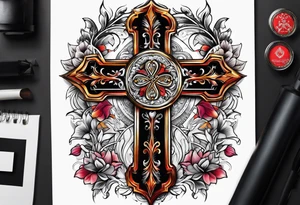A cross tattoo idea