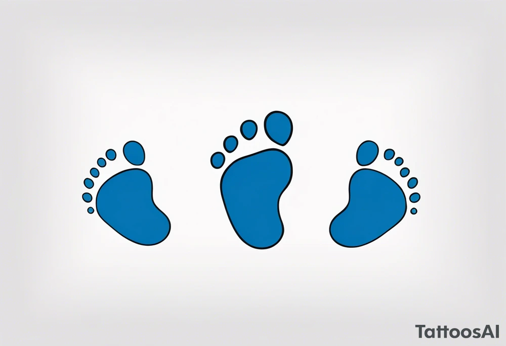 Baby foot prints tattoo idea