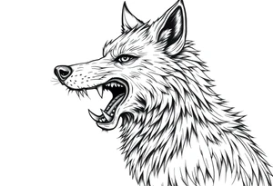 Big bad wolf huffing puffing and blowing a brick house down tattoo idea