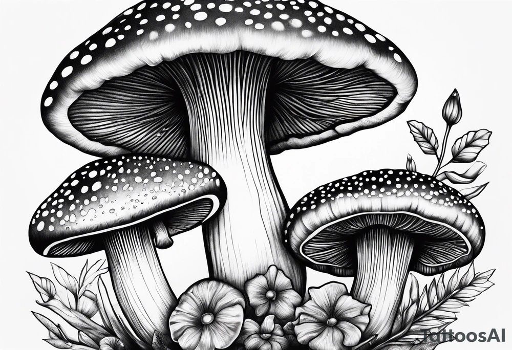 "Graceful Mushrooms" tattoo idea