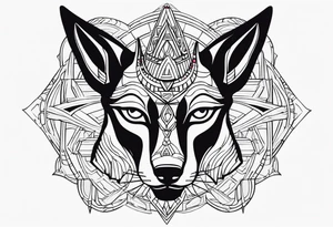 olho de anubis tattoo idea