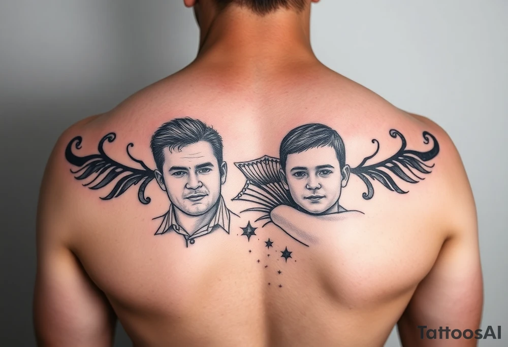 Dad and sons tattoo idea