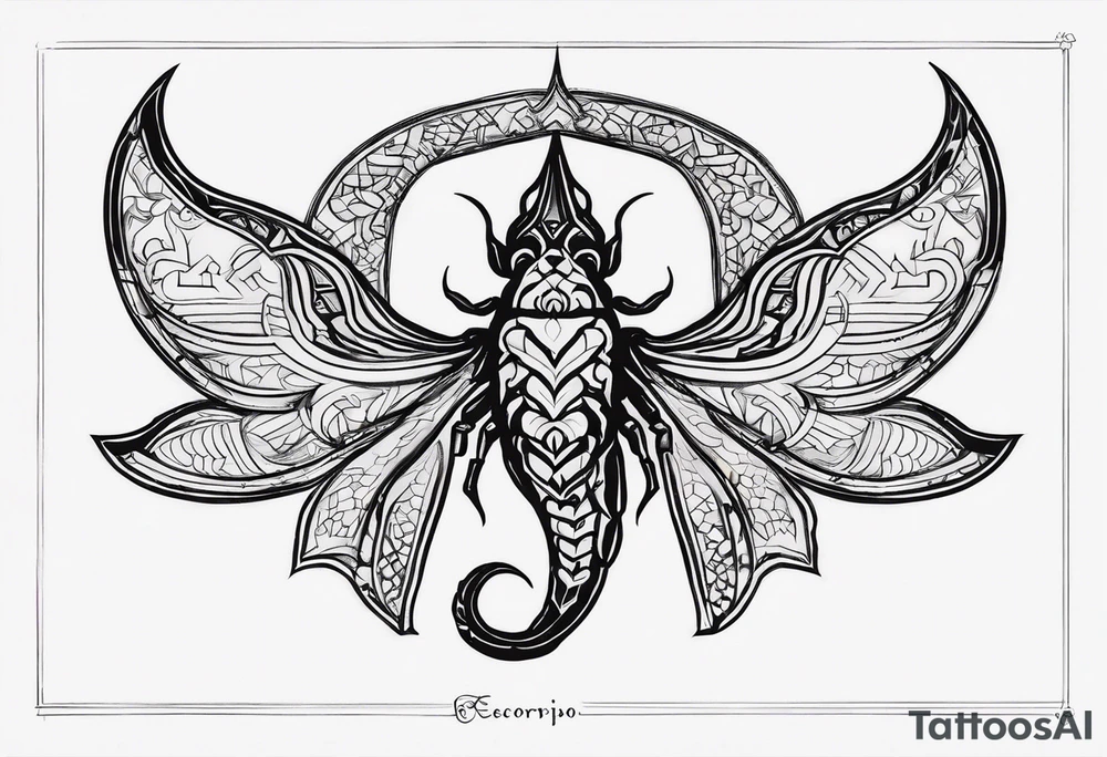 Escorpião tattoo idea