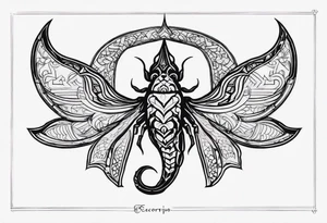 Escorpião tattoo idea