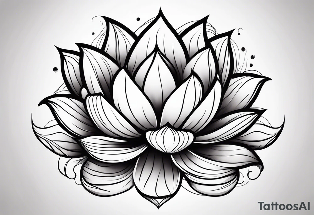 Lotus flower tattoo idea