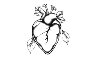 Pata e coração tattoo idea
