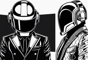 daft punk band tattoo idea