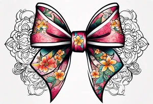 Girly bow tattoo idea