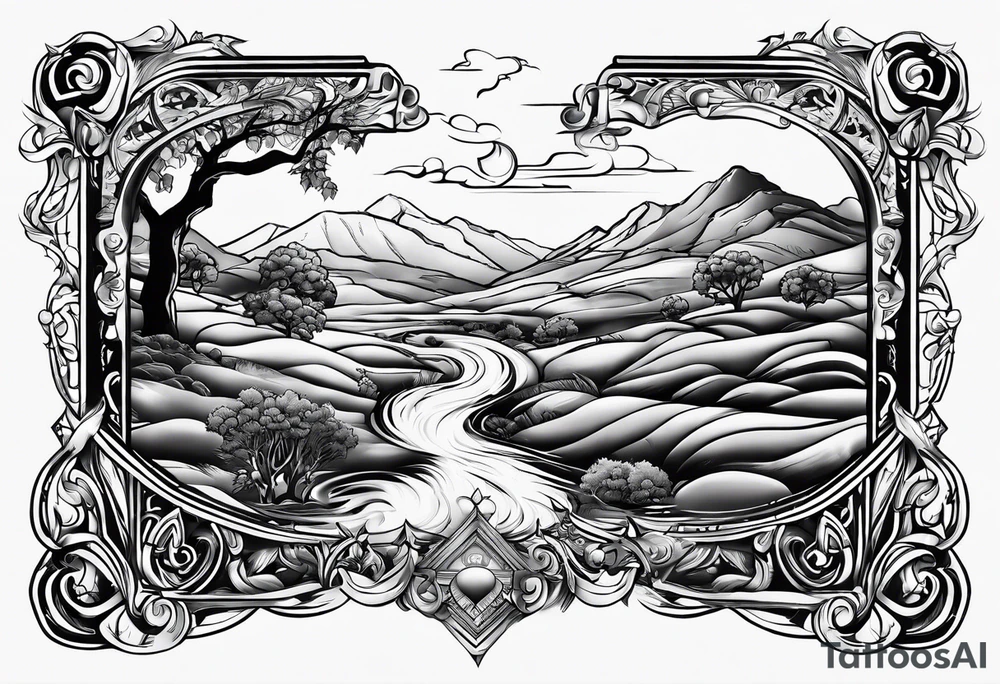 Psalms 23 tattoo idea