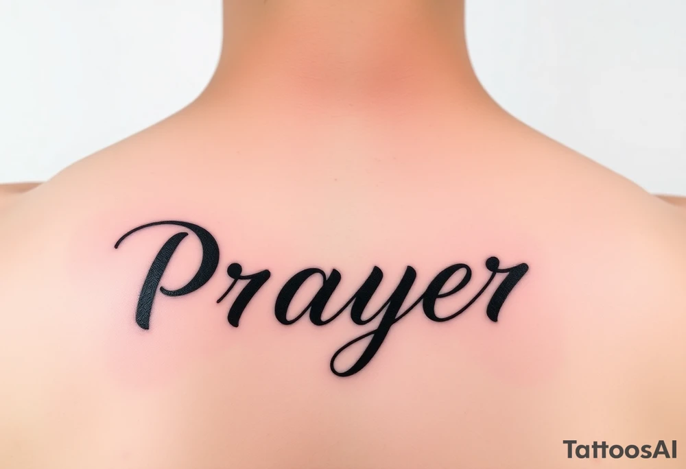 Prayer tattoo idea
