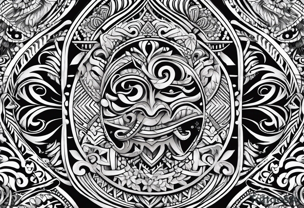 traditional Hawaiian tattoo idea