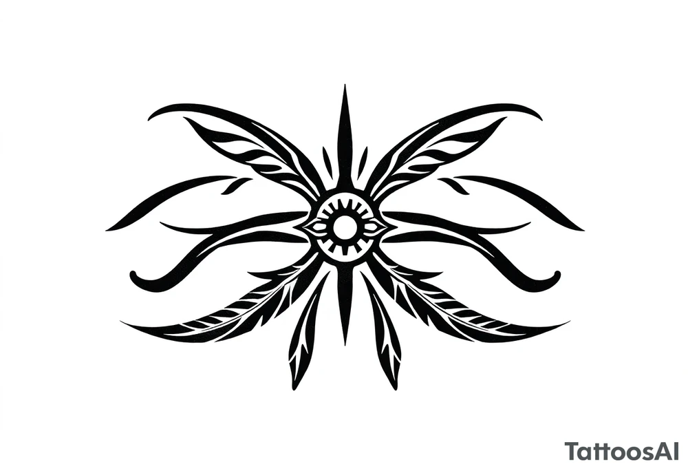 maori tattoo from the tribe of ngati kahu signifying safe travels, strength and growth tattoo idea