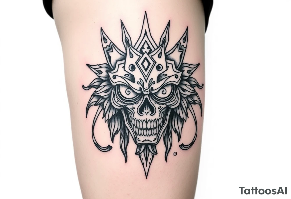 The yellow kings pallid mask tattoo idea