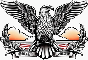 Golf tattoo idea
