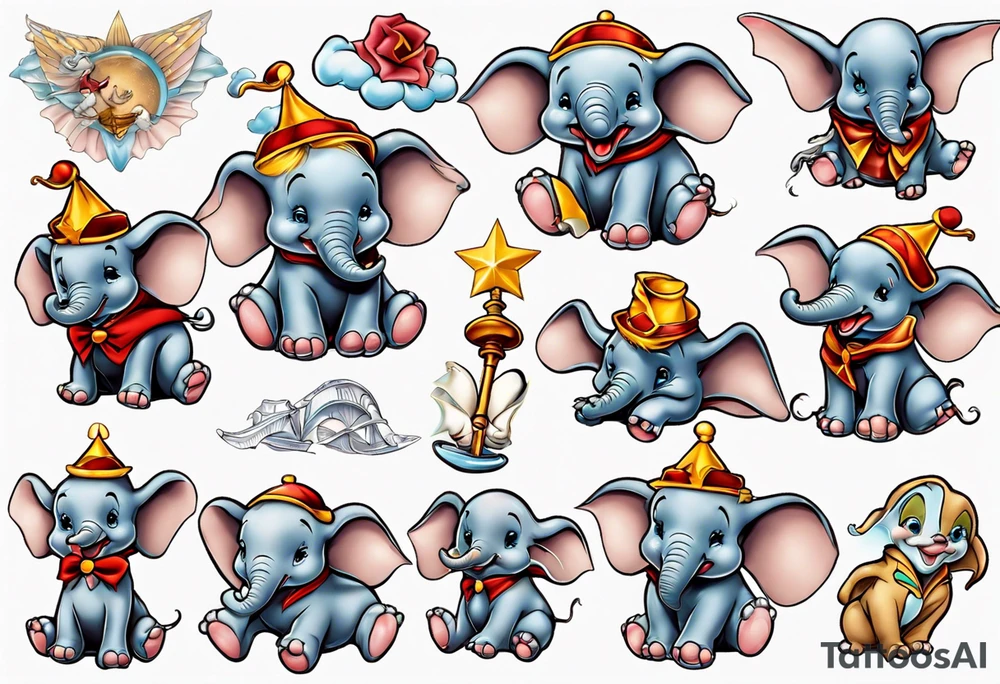 disney dumbo tattoo idea