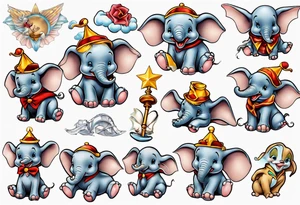 disney dumbo tattoo idea