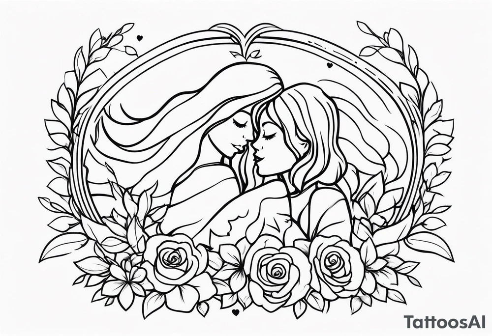 A mothers love for her kids tattoo idea