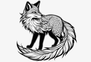 9 fox tails tattoo idea