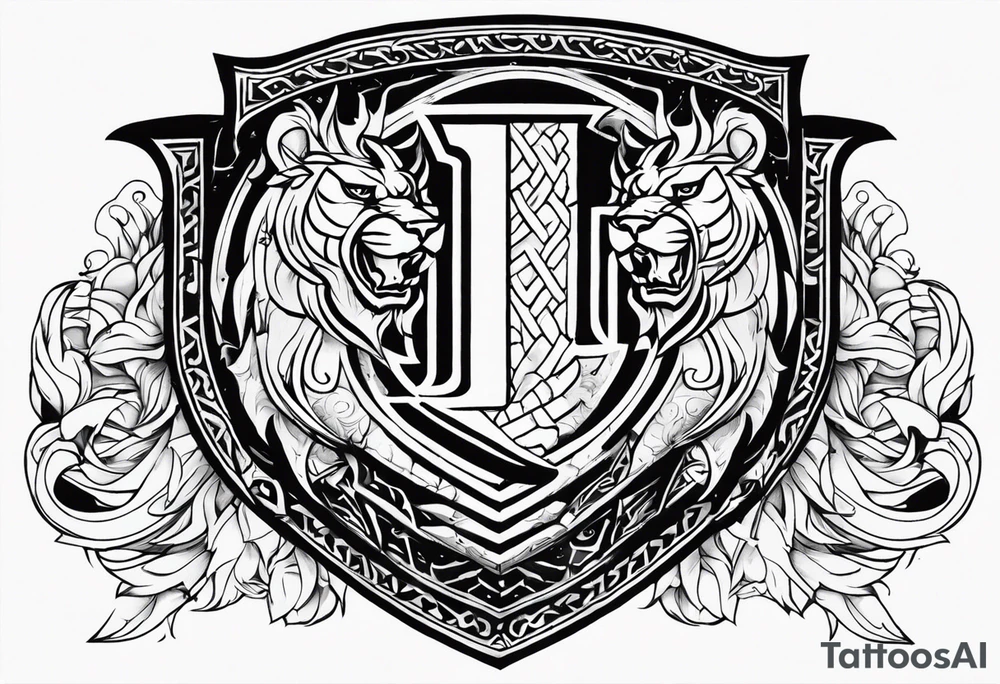 Valhalla sword shield axe Valknut dragon lion tattoo idea Valhalla sword shield axe Valknut dragon lion tattoo idea