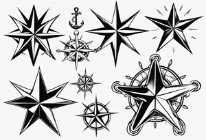 nautical star tattoo idea