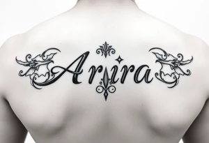 Name Aria tattoo idea