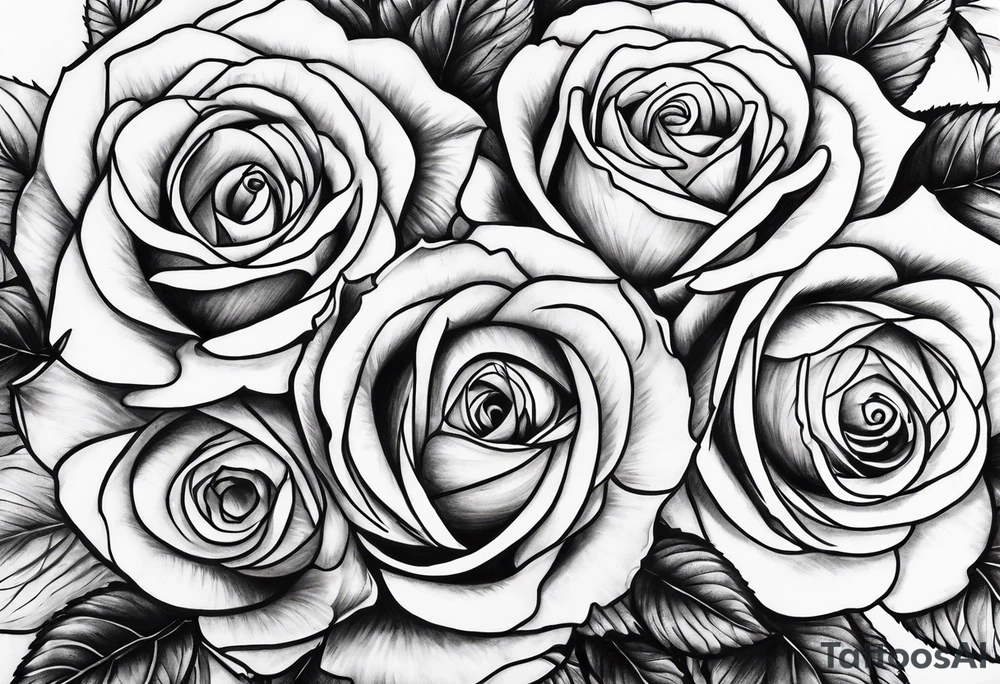 A loot of roses tattoo idea