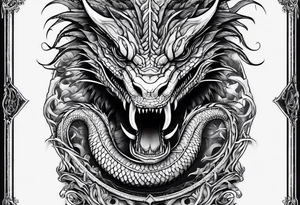 Leviathan serpent tattoo idea