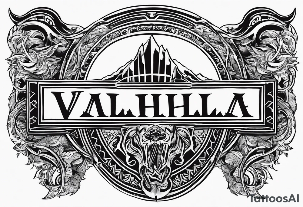 Valhalla entrance tattoo idea